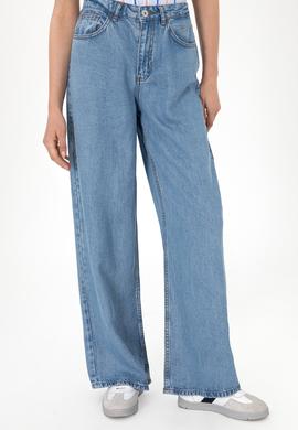 Kadın Açık Mavi Loose Fit Jean Pantolon - 50304321006