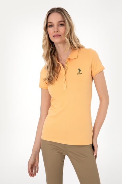 Kadın Kavun Basic Polo Yaka Tişört