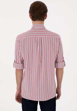 Erkek Kırmızı Uzun Kollu Gömlek - 50306326014