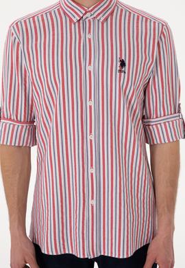 Erkek Kırmızı Uzun Kollu Gömlek - 50306326014