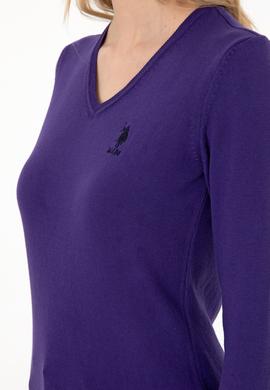 Kadın Mor Basic Kazak - 50288997046