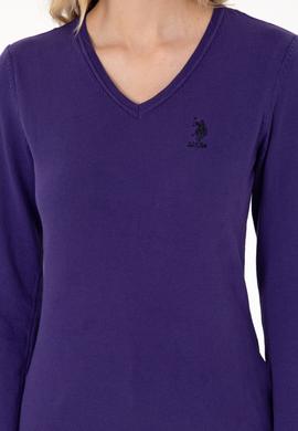 Kadın Mor Basic Kazak - 50288997046