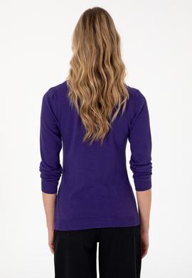 Kadın Mor Basic Kazak - 50288997046