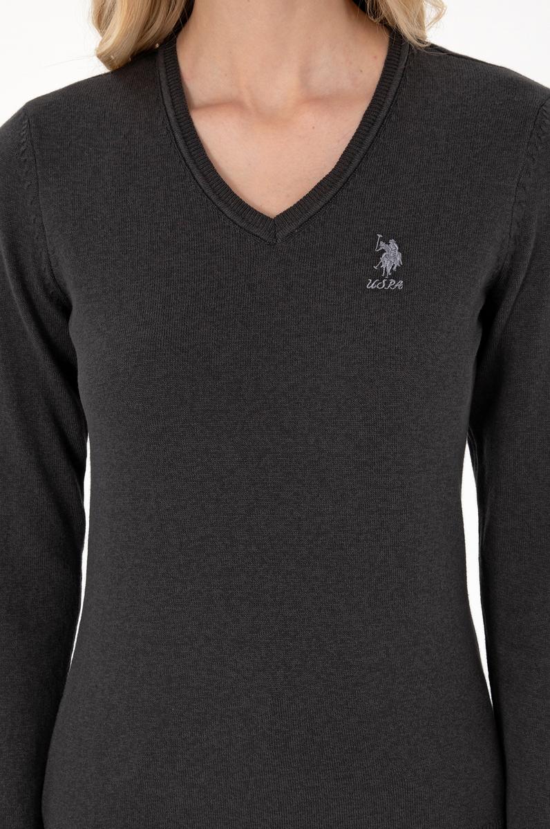 Kadın Antrasit Melanj Basic Kazak