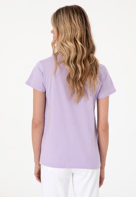Kadın Lila Tişört - 50297454112