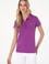 Kadın Menekşe Basic Polo Yaka Tişört