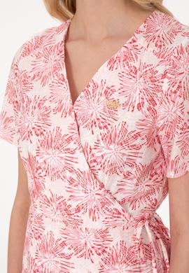 Kadın Pembe Midi Boy Dokuma Elbise - 50305470003