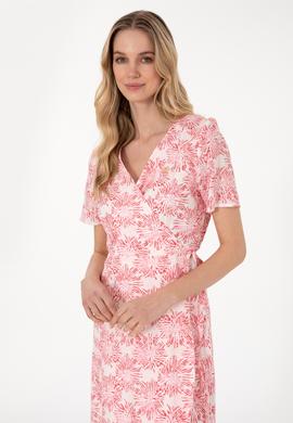 Kadın Pembe Midi Boy Dokuma Elbise - 50305470003