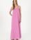 Kadın Fuşya Maxi Boy Dokuma Elbise