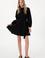 Kadın Siyah Mini Boy Dokuma Elbise