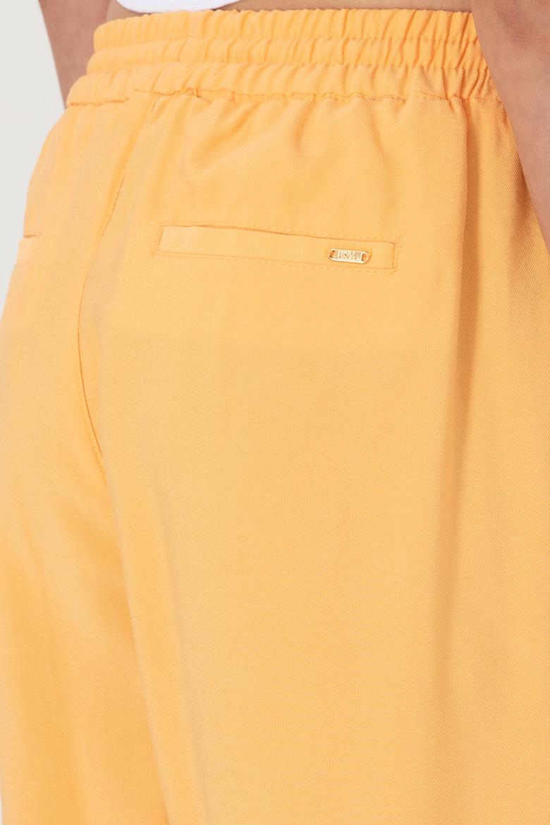 Kadın Turuncu Loose Relax Fit Kanvas Pantolon - 50300357056