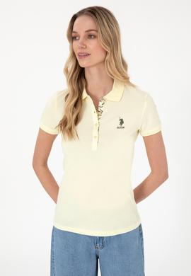 Kadın Limon Basic Polo Yaka Tişört - 50300896294