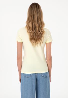 Kadın Limon Basic Polo Yaka Tişört - 50300896294
