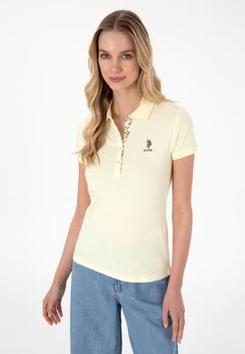 Kadın Limon Basic Polo Yaka Tişört - 50300896294
