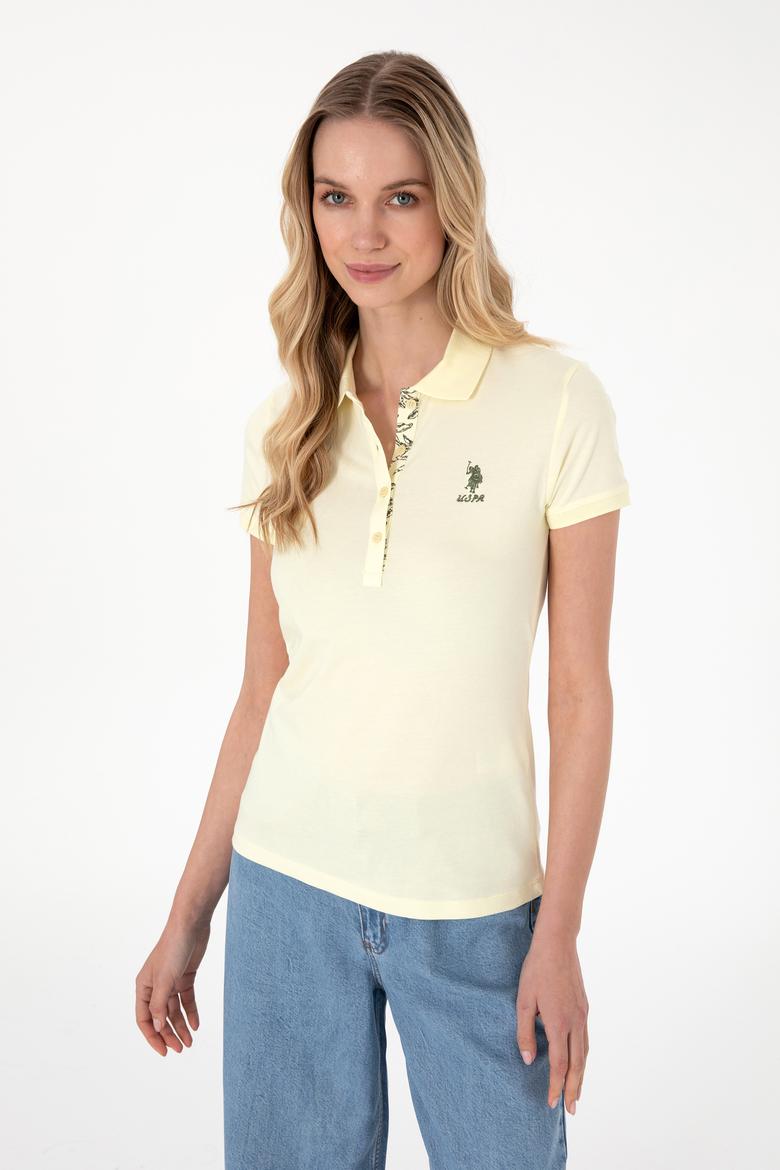 Kadın Limon Basic Polo Yaka Tişört