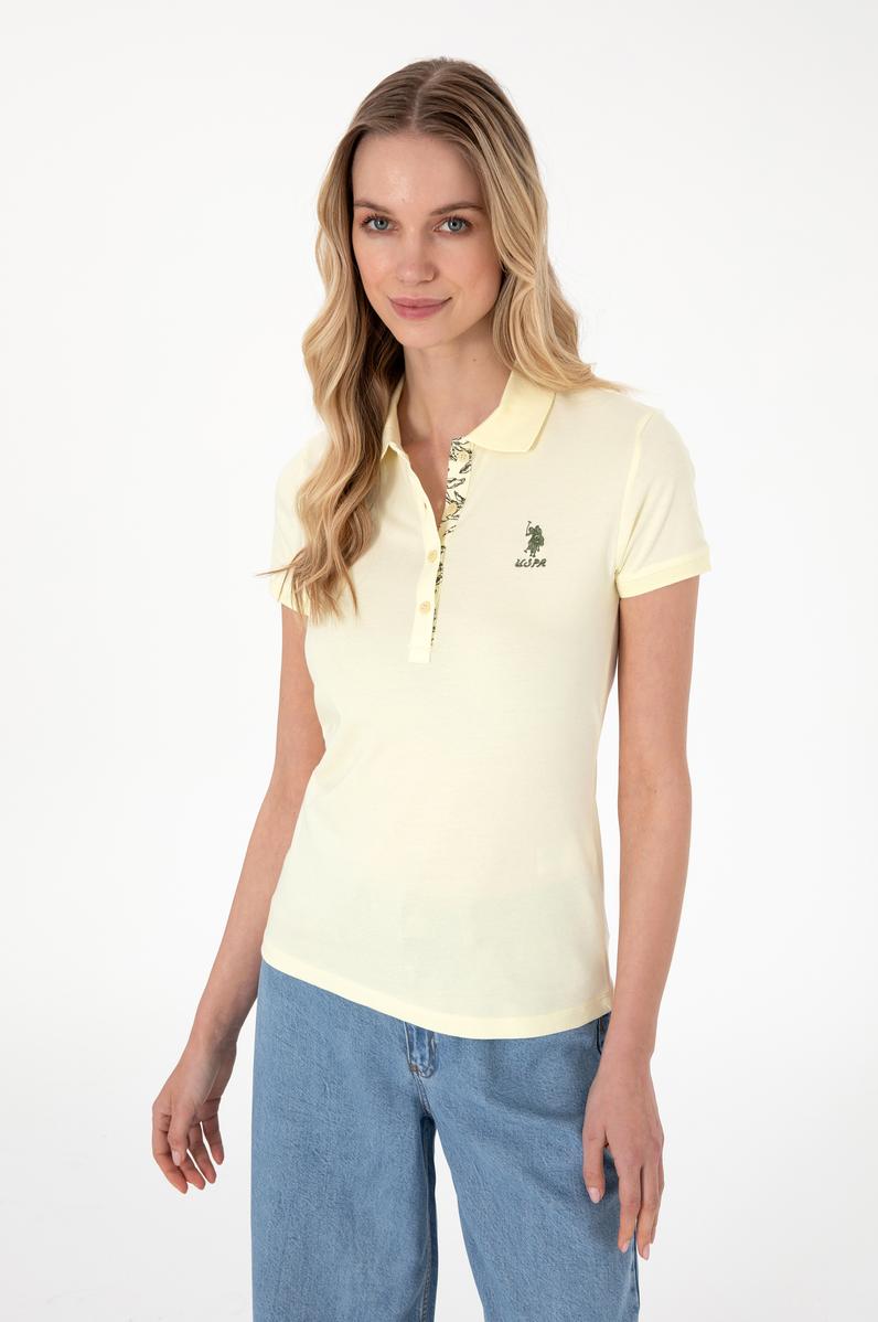 Kadın Limon Basic Polo Yaka Tişört