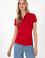 Kadın Kırmızı Basic Polo Yaka Tişört