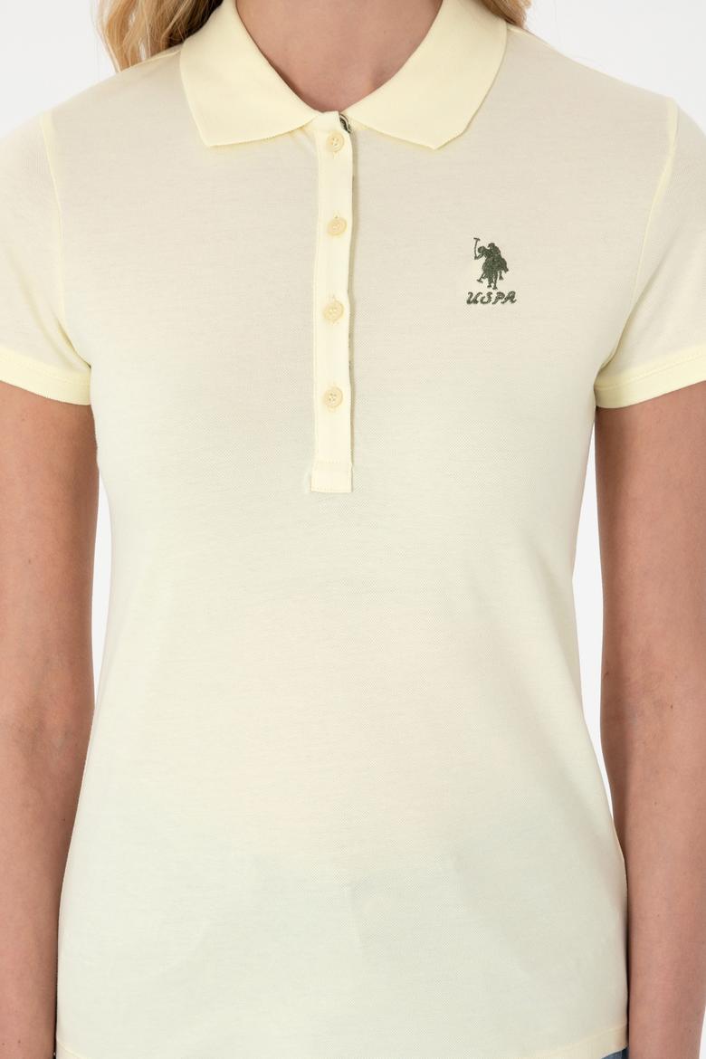 Kadın Limon Basic Polo Yaka Tişört - 50307689033