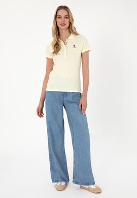 Kadın Limon Basic Polo Yaka Tişört - 50307689033