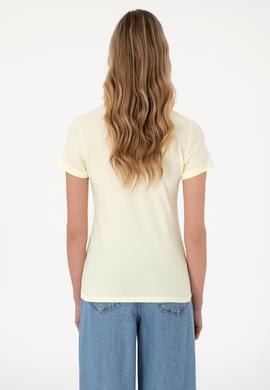 Kadın Limon Basic Polo Yaka Tişört - 50307689033