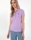 Kadın Lila Basic Polo Yaka Tişört