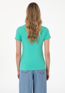 Kadın Mint Basic Polo Yaka Tişört - 50307689025