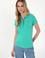 Kadın Mint Basic Polo Yaka Tişört