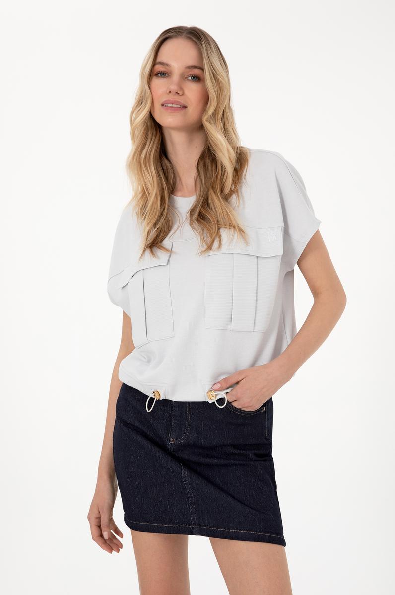 Kadın Açık Gri Tişört