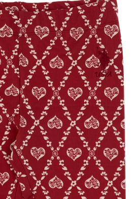 Kız Çocuk Vişne Kalp Desenli İnterlok Eşofman Altı - 50306278042