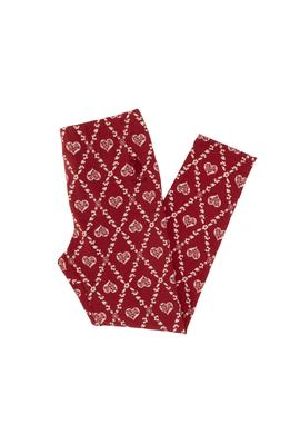 Kız Çocuk Vişne Kalp Desenli İnterlok Eşofman Altı - 50306278042