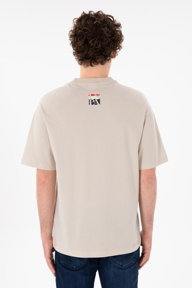 Erkek Comfort Fit Bisiklet Yaka Taş Tişört - 50305990037