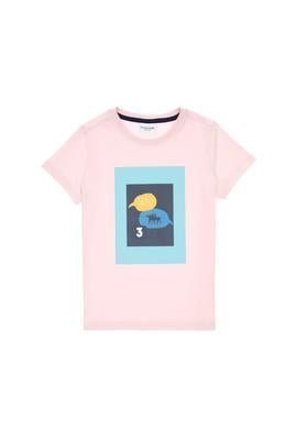 Erkek Çocuk Açık Pembe Bisiklet Yaka Tişört - 50307152025