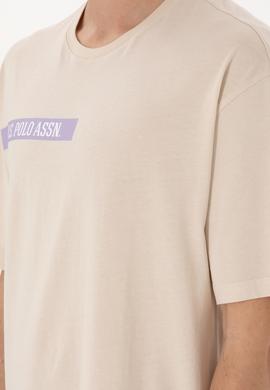 Erkek Comfort Fit Bisiklet Yaka Taş Tişört - 50306904030