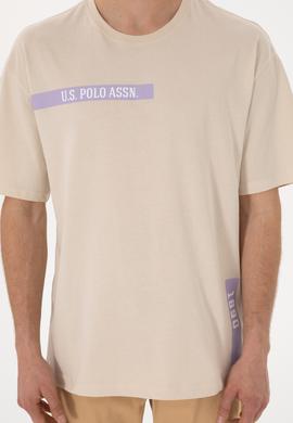 Erkek Comfort Fit Bisiklet Yaka Taş Tişört - 50306904030