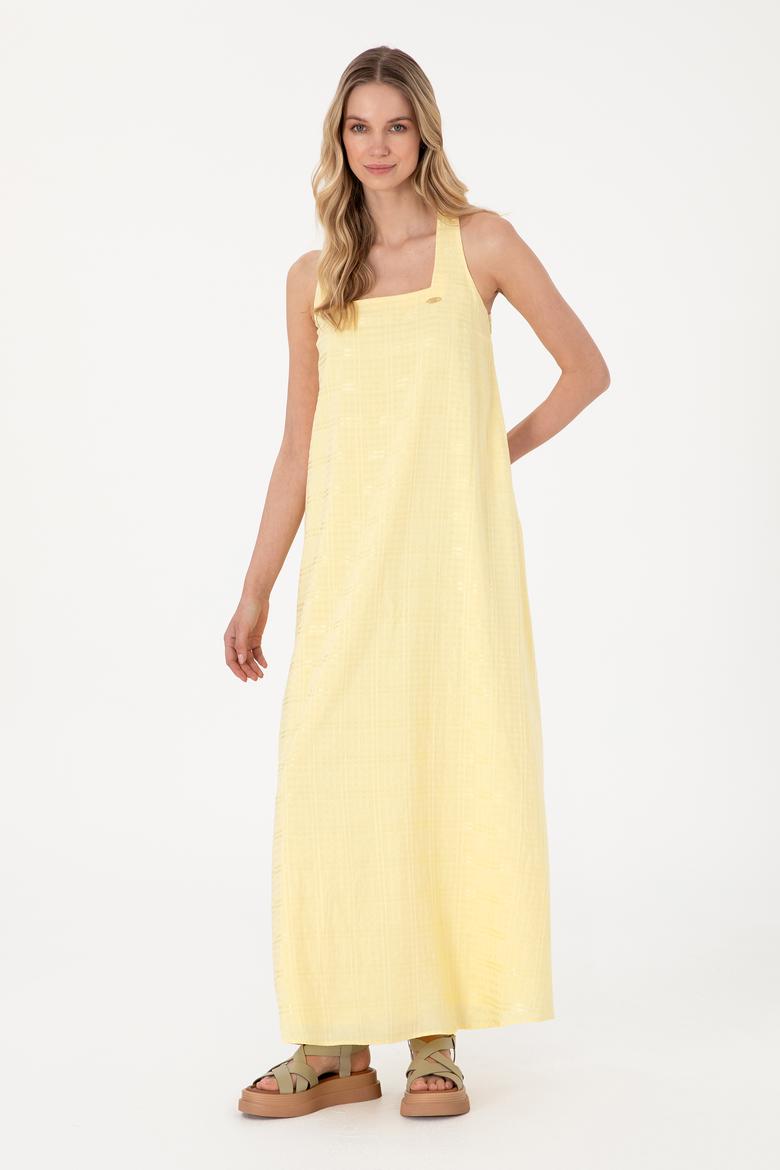 Kadın Limon Dokuma Elbise - 50299173022