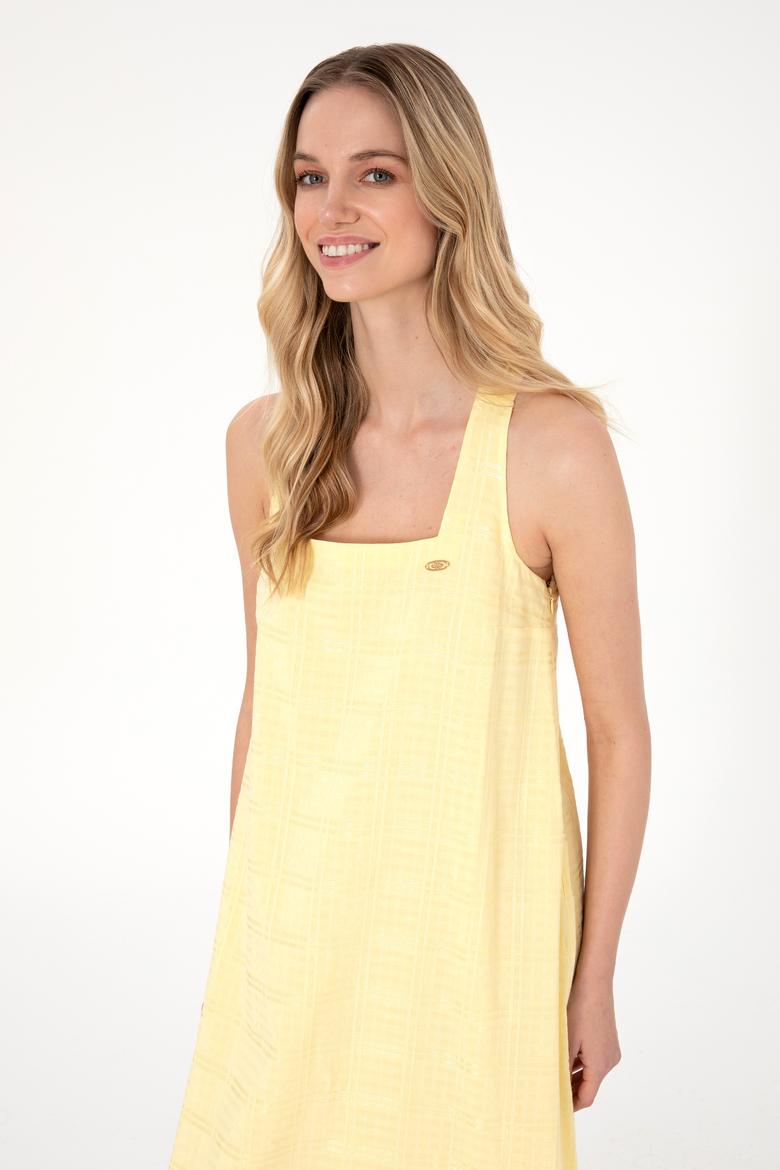 Kadın Limon Dokuma Elbise - 50299173022