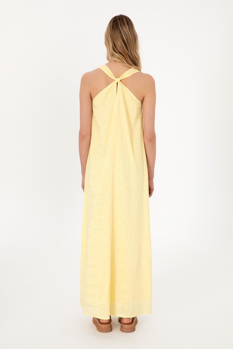 Kadın Limon Dokuma Elbise - 50299173022