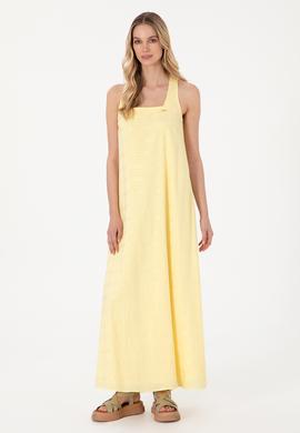 Kadın Limon Dokuma Elbise - 50299173022