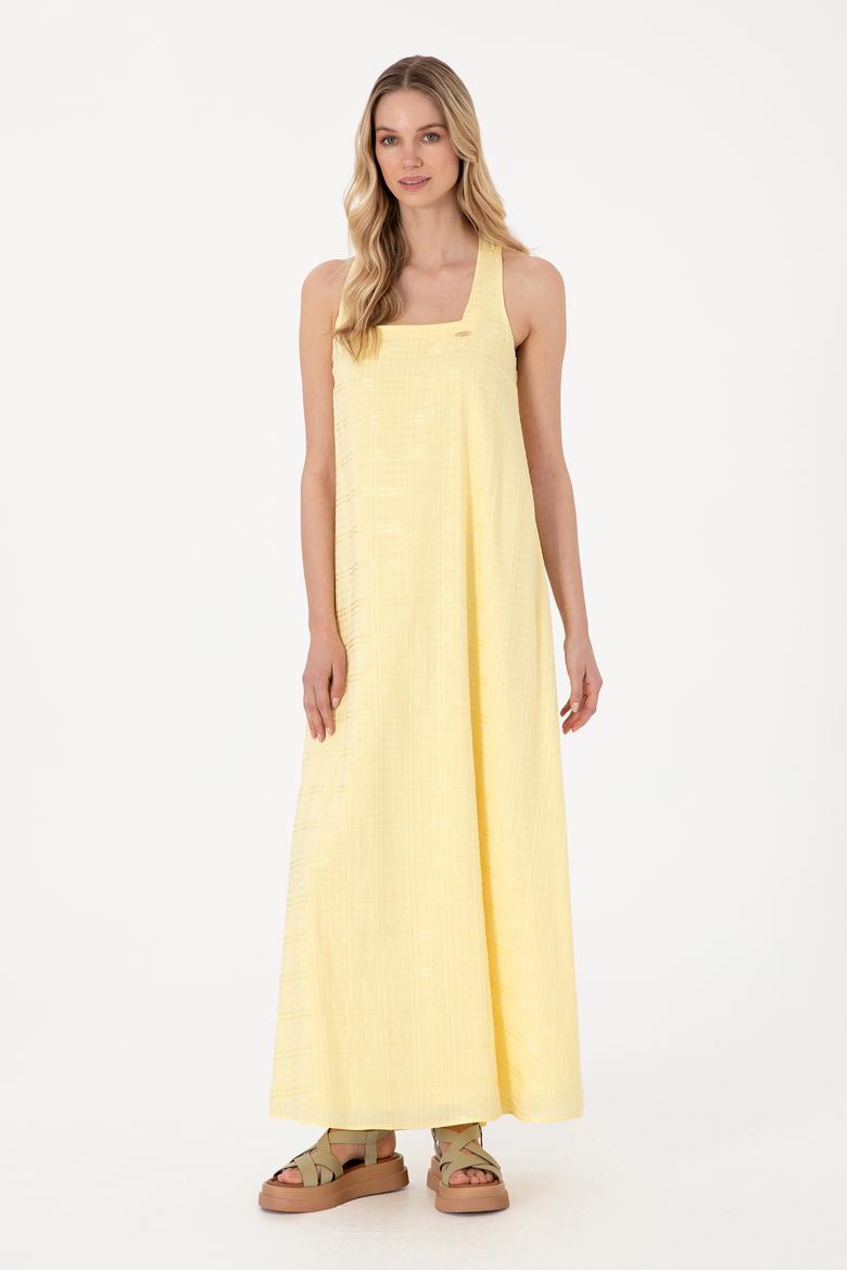 Kadın Limon Dokuma Elbise