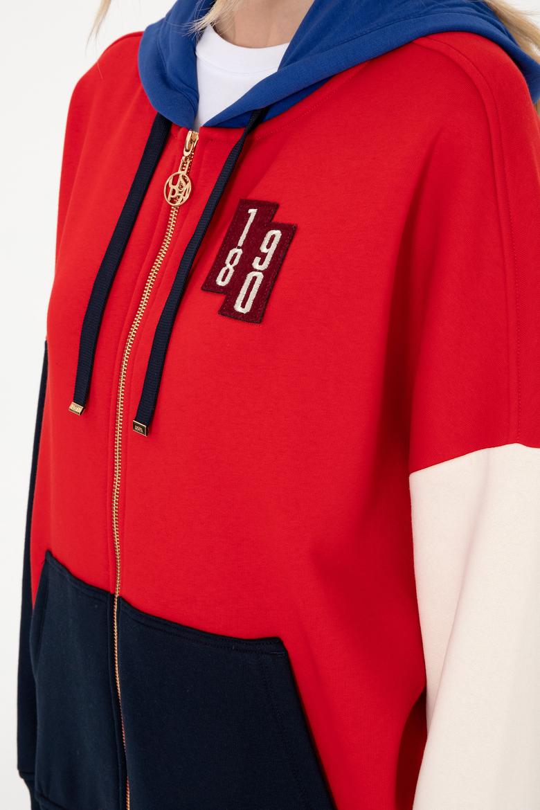 Kadın Kırmızı Sweatshirt - 50292445012