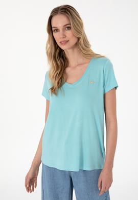Kadın Aqua Basic Tişört - 50300829093