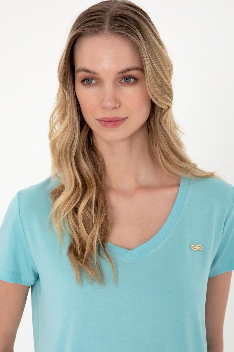 Kadın Aqua Basic Tişört