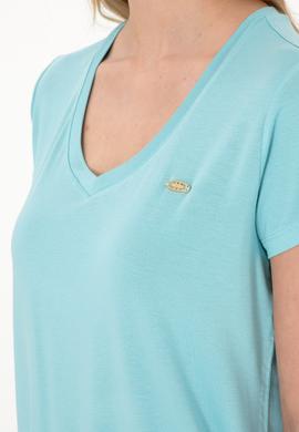Kadın Aqua Basic Tişört - 50300829093