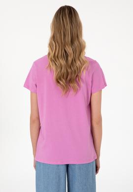 Kadın Fuşya Tişört - 50307933023