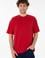 Erkek Comfort Fit Bisiklet Yaka Kırmızı Tişört