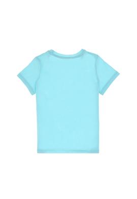 Kız Çocuk Aqua Bisiklet Yaka Pamuk Simli Uspa Baskılı Basic Tişört - 50306042093