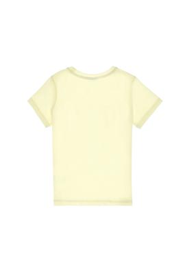 Kız Çocuk Limon Bisiklet Yaka Pamuk Simli Uspa Baskılı Basic Tişört - 50306042103