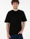 Erkek Comfort Fit Bisiklet Yaka Siyah Tişört