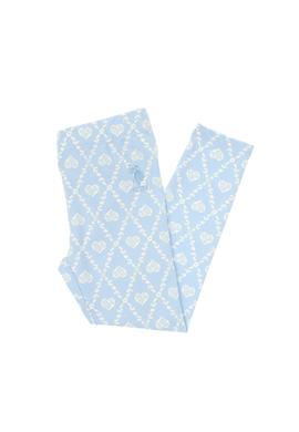 Kız Çocuk Açık Mavi Kalp Desenli İnterlok Eşofman Altı - 50306278025