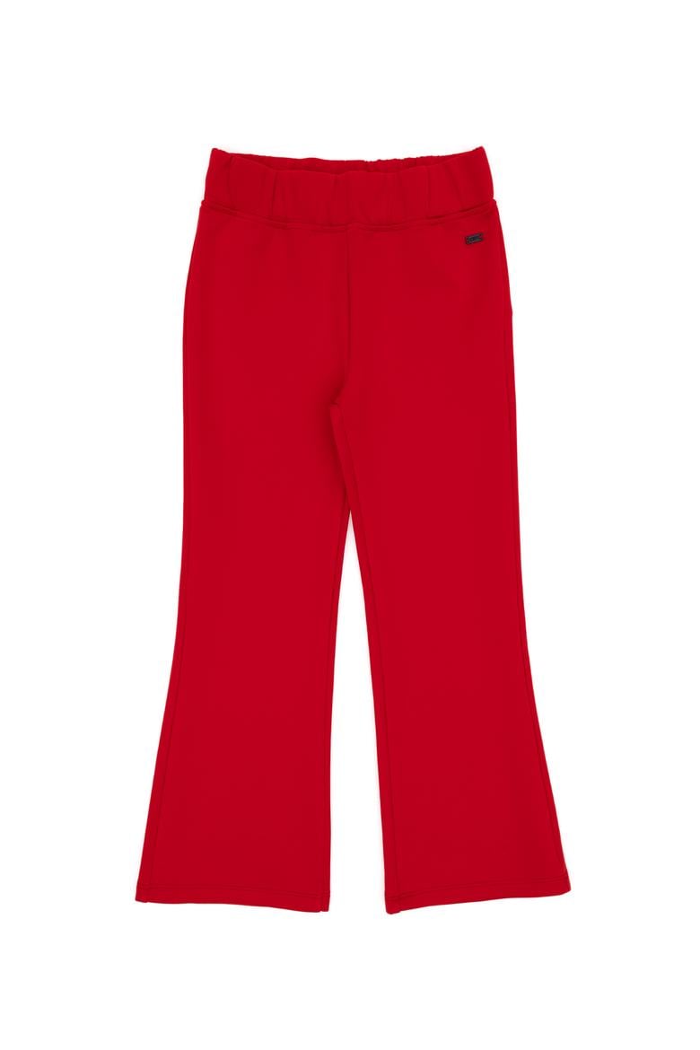 Kız Çocuk Kırmızı Yüksek Bel Flare Eşofman Altı - 50306283046